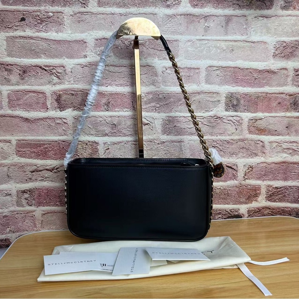Stella McCartney Black Shoulder Bag with Chain